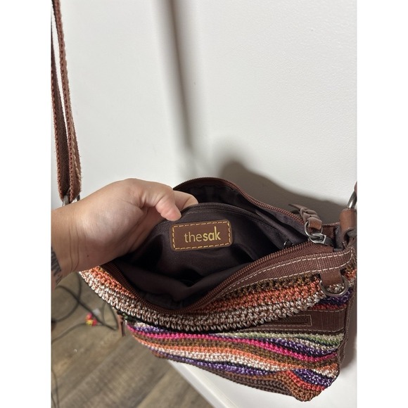 The Sak Lucia Crochet Crossbody Bag Women's Small Excellent Condition - Picture 4 of 16